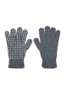 Шерстяные перчатки с кристаллами No.21