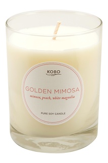 Ароматическая свеча Golden Mimosa, 312гр. Kobo Candles