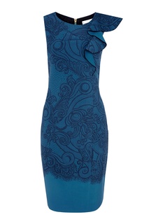 Шерстяное платье-футляр Emilio Pucci