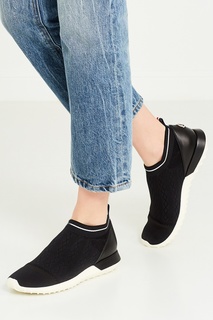 Черные текстильные кроссовки Moncler
