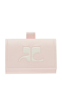 Поясная сумка светло-розового цвета с логотипом Courreges
