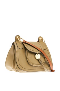 Зеленая кожаная сумка Medium Susie See By Chloé