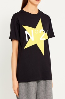 Черная футболка со звездой No.21