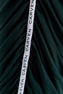 Платье-футболка с драпировкой снизу Carven