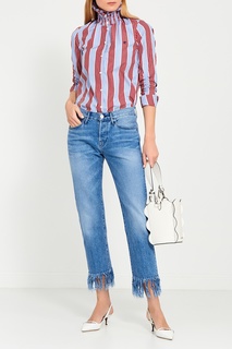 Блузка в полоску Carven