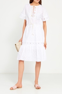 Бежевая кожаная сумка Hana See By Chloé