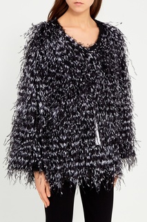 Объемный кардиган с перьями Maison Bohemique