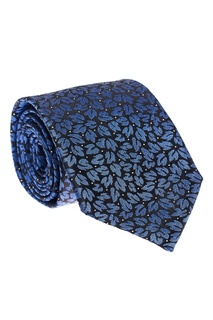Шелковый галстук с листьями Z Zegna