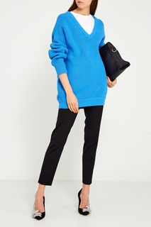 Фактурный голубой пуловер Balenciaga