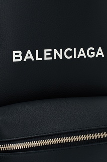 Черный кожаный рюкзак Everyday Balenciaga