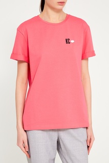 Розовая футболка с логотипом Terekhov Girl