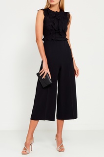 Черный комбинезон с оборками RED Valentino