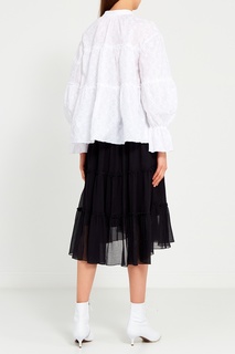 Белая блузка из вышитого хлопка See By Chloé