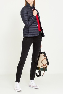 Синяя стеганая куртка Moncler