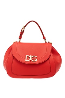 Красная кожаная сумка Dolce & Gabbana