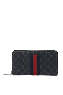 Черный кошелек с монограммами Gucci Man