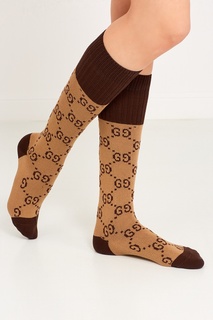 Хлопковые носки с монограммами Gucci