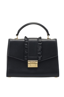 Кожаная сумка с оборками Michael Michael Kors
