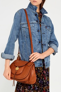 Коричневая сумка из кожи Medium Susie See By Chloé