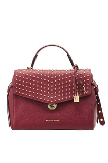 Бордовая сумка с клапаном Michael Michael Kors