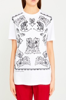 Футболка с монохромным принтом RED Valentino