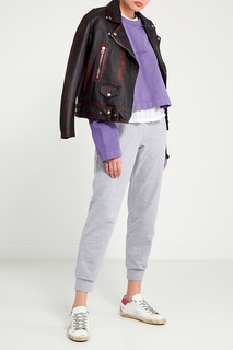 Белые кеды с розовой пяткой Superstar Golden Goose Deluxe Brand