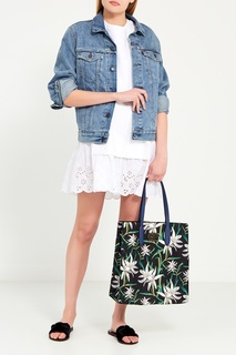 Текстильная сумка с лилиями Diane von Furstenberg