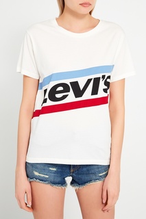 Хлопковая футболка GRAPHIC BOYFRIEND TEE NEW LOGO C Levis®