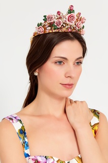 Диадема с розами и кристаллами Dolce & Gabbana
