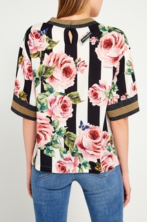 Топ с цветочным принтом Dolce & Gabbana
