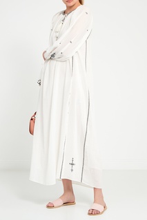 Белое хлопковое платье-макси Isabel Marant Etoile
