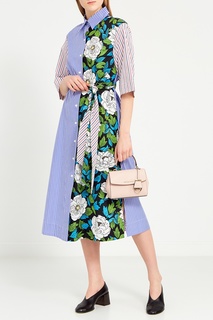 Комбинированное платье-рубашка Diane von Furstenberg