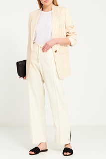 Белые брюки со стрелками Ermanno Scervino