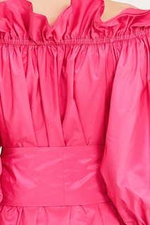 Розовое платье из шелковой тафты Stella Mc Cartney