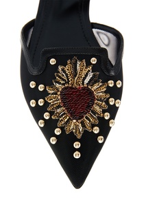 Туфли с вышивкой и аппликацией Dolce & Gabbana