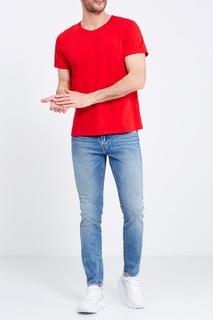 Голубые «вареные» джинсы 512 SLIM TAPER FIT ROLF Levis®