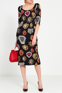 Кожаная сумка с надписью Sicily Dolce & Gabbana