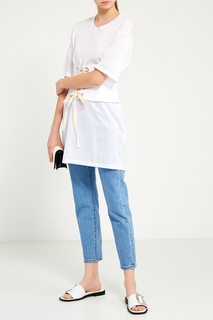 Белая футболка oversize Erika Cavallini