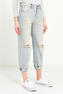 Голубые джинсы из потертого денима Alexanderwang.T