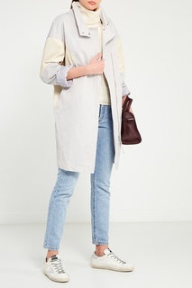 Серый плащ oversize на молнии Novaya