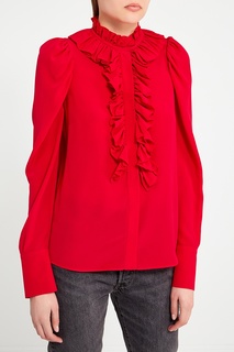 Шелковая блузка с оборками Stella Mc Cartney