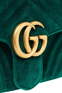 Зеленая сумка GG Marmont Gucci