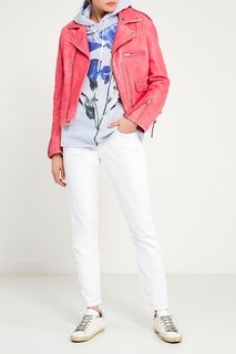 Голубой свитшот с цветком Golden Goose Deluxe Brand