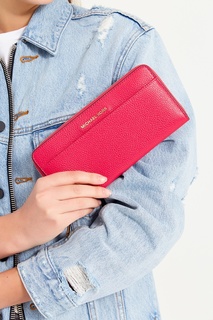 Ярко-розовый кошелек Money Pieces Michael Michael Kors