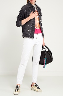 Серая футболка с ангелом Golden Goose Deluxe Brand