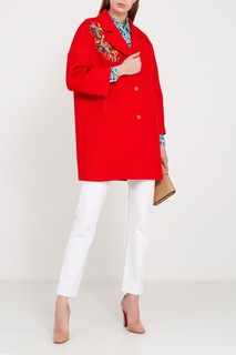 Хлопковое пальто с вышивкой пайетками Tara Jarmon