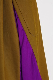 Тренч с асимметричной драпировкой Msgm