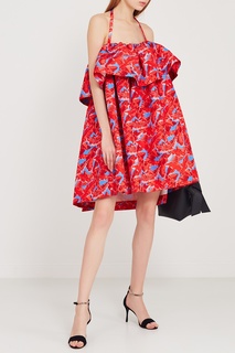Платье ярким принтом Msgm