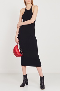 Черное платье на тонких бретелях Alexander Wang