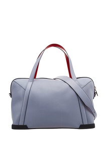 Голубая сумка из кожи Bagdamon Duffle Christian Louboutin